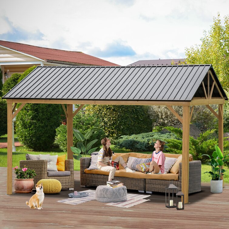 domi outdoor living 12 Ft. W x 14 Ft. D Aluminum Patio Gazebo